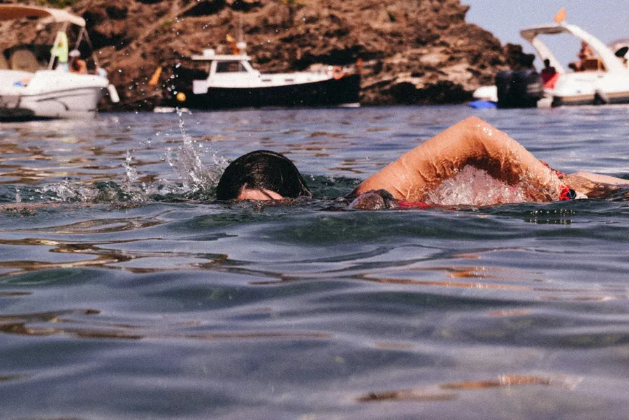 Open water swimmer